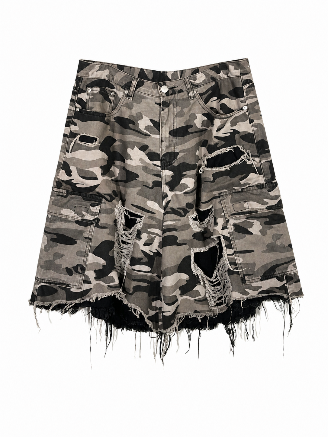 white camo cargos