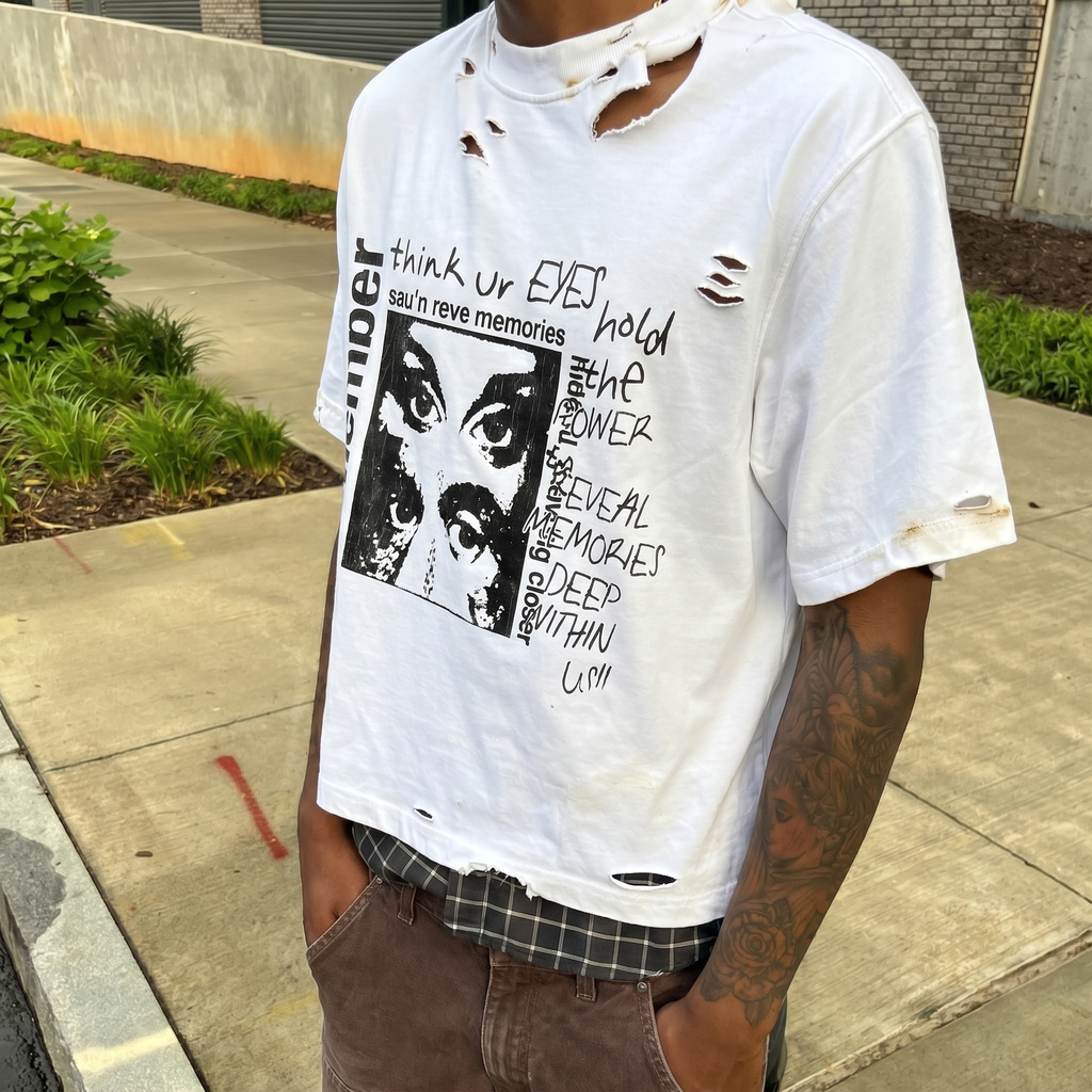 deep within us tee " vintage styled"